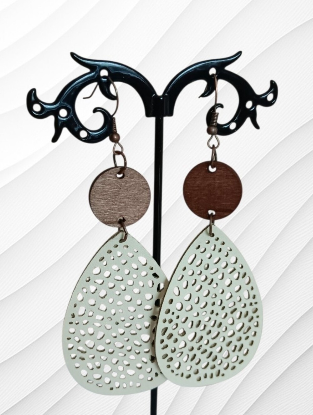 Dangle Geometric Teardrop Earrings